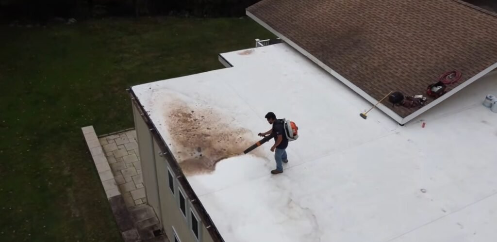 Ponding Water in flat roof - Professional roofing specialist ltd